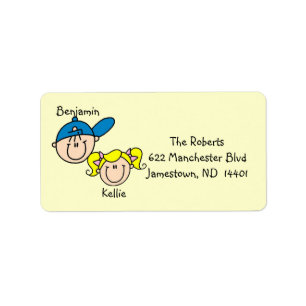 Personalised Couple Address Labels