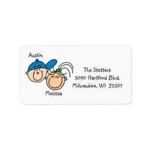 Personalised Couple Address Labels