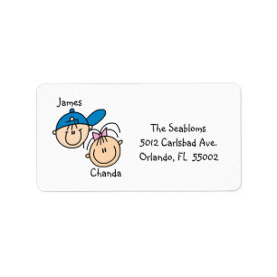 Personalised Couple Address Labels