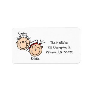 Personalised Couple Address Labels