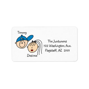 Personalised Couple Address Labels
