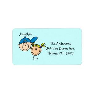Personalised Couple Address Labels