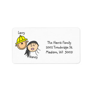 Personalised Couple Address Labels