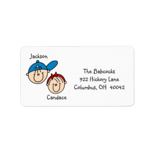Personalised Couple Address Labels