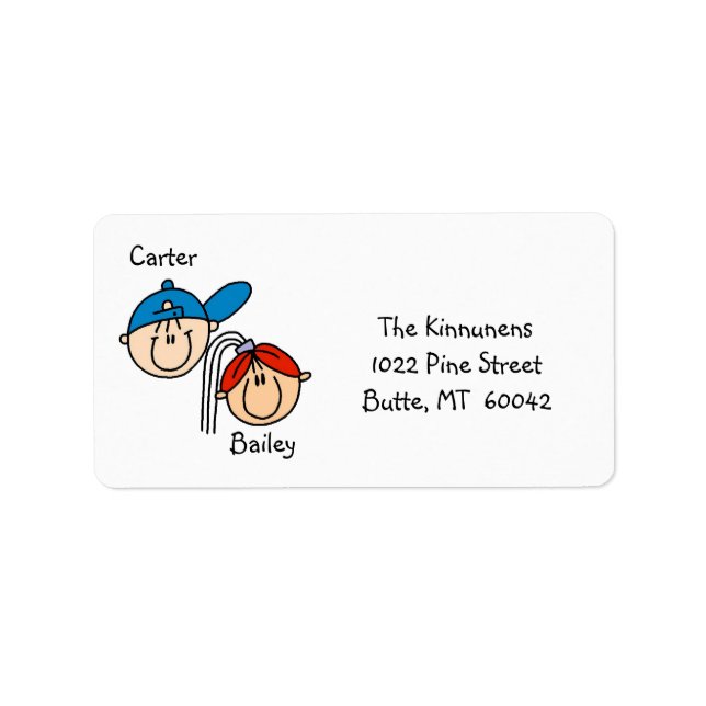 Personalised Couple Address Labels (Front)