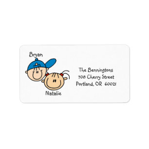 Personalised Couple Address Labels