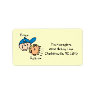 Personalised Couple Address Labels