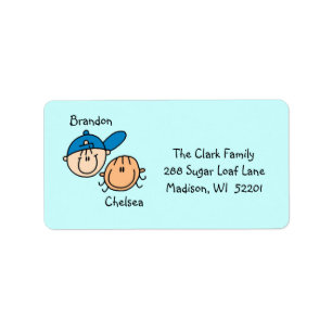 Personalised Couple Address Labels