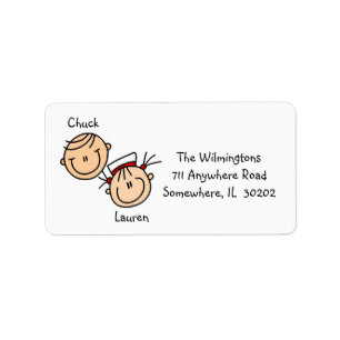 Personalised Couple Address Labels