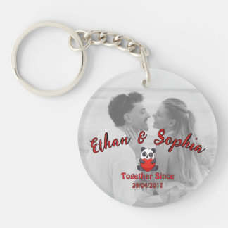 Personalised Couple Keychain with Romantic Message