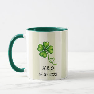 Personalised Couple Mug Custom Initials & Date