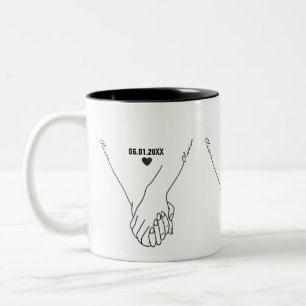 Personalised Couple Mug with Names & Date