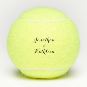 Personalised Couple Names Script Penn Tennis Balls