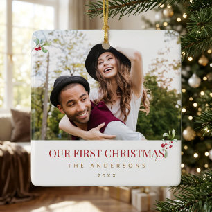 Personalised Couple Our First Christmas Ornament