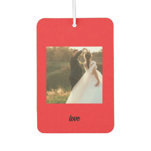 Personalised Couple Photo Car Air Freshener