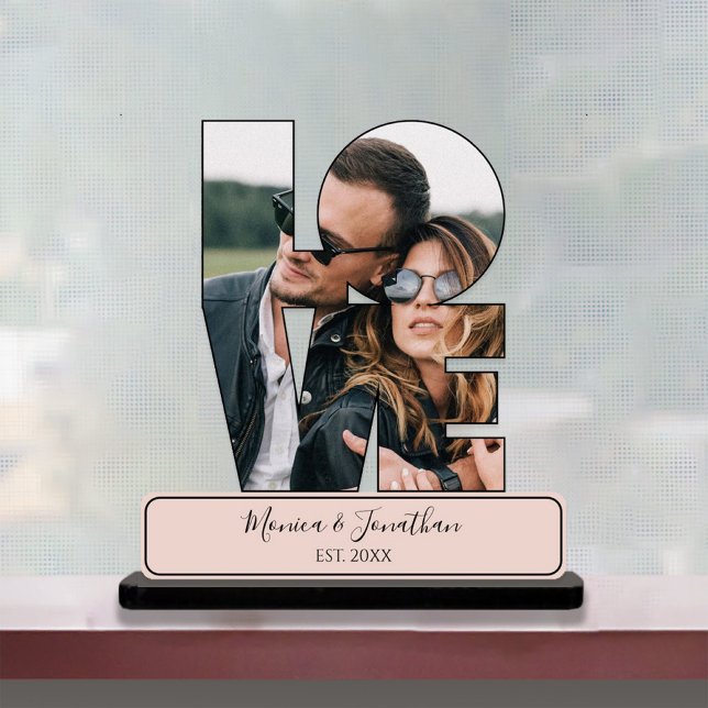 Personalised Couple Photo Love Sculpture Cutout Standing Photo Sculpture (Personalized Couple Photo Love Sculpture Cutout)