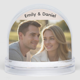 Personalised Couple Snow Globe Romantic Lovers