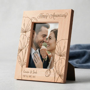 Personalised Couples Anniversary Etched Frames