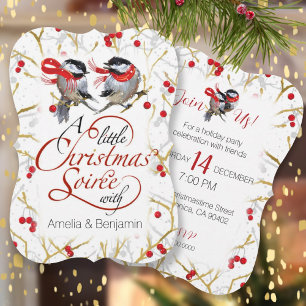 Personalised Couples Christmas Holiday Party Invitation