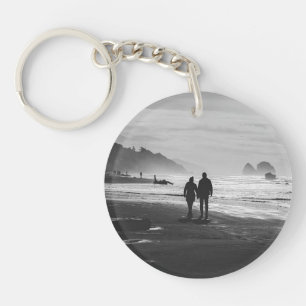 Personalised Couples Circle Keychain