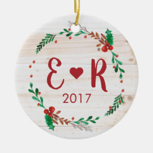 Personalised Couple's Initials Ornament