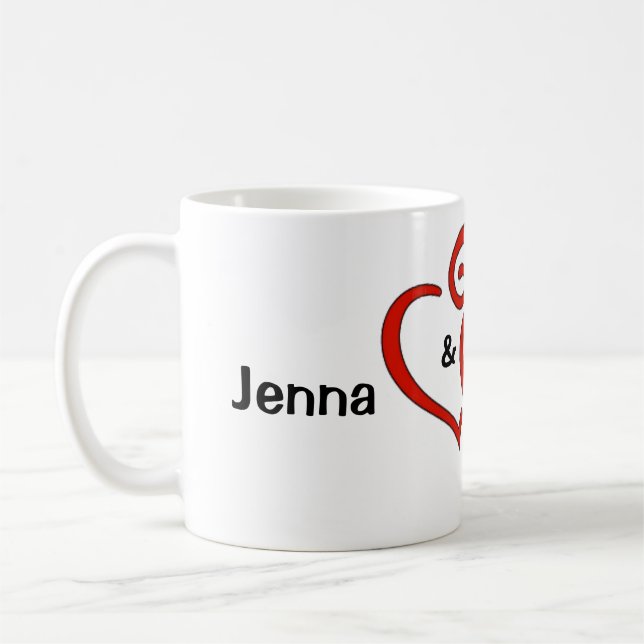 Personalised Couples  Mug (Left)