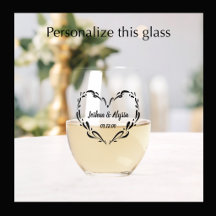 Personalised Couple's Names Elegant Heart Gift