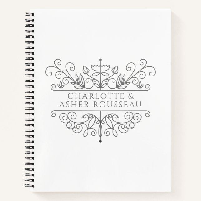 Personalised Couple's  Notebook (Front)