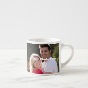 Personalised Couples Photo Espresso Mug