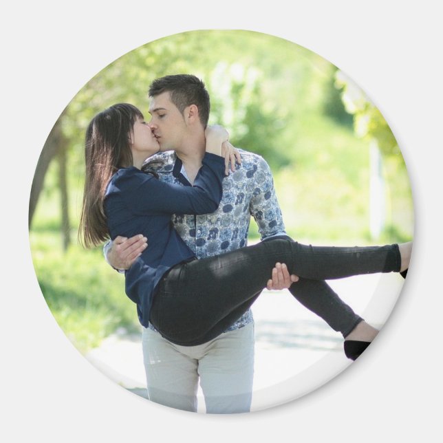 Personalised Couples Photo Magnet (Front)