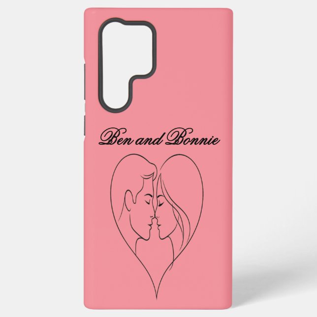 Personalised Couples Samsung & iPhone Case (Back)