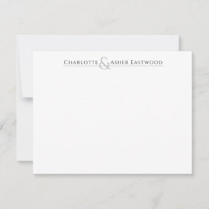 Personalised Couples Stationery Notepad Card