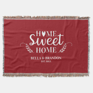 Personalised Couples Wedding Throw Blanket