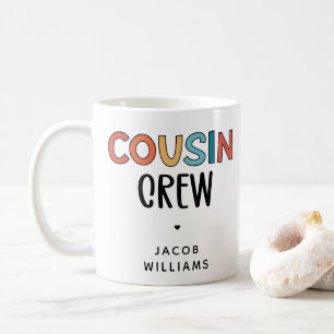 Personalised Cousin Crew Matching Cousins Gift  Coffee Mug