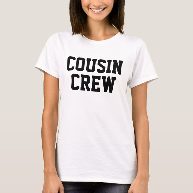 Personalised Cousin Crew Matching Family T-Shirt (Front)
