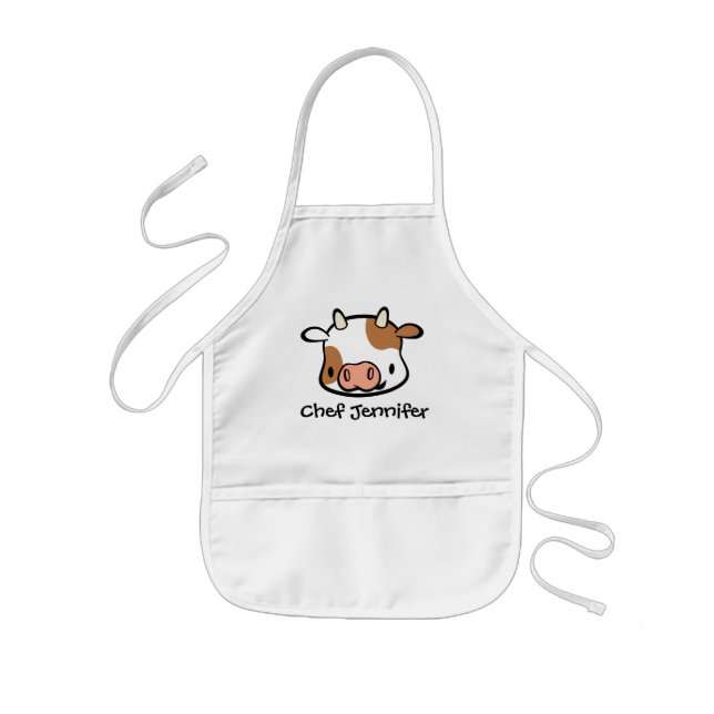 Personalised Cow Apron for Kids (Front)