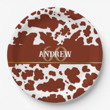 Personalised Cow Spots Print Farmer Birthday