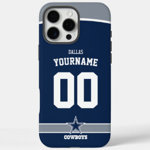 Personalised Cowboys Jersey American Football iPhone 16 Pro Max Case