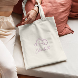 Personalised Cowgirl Hat Bachelorette Tote Bag