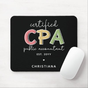 Personalised CPA Certified Public Accountant Gifts Mouse Mat