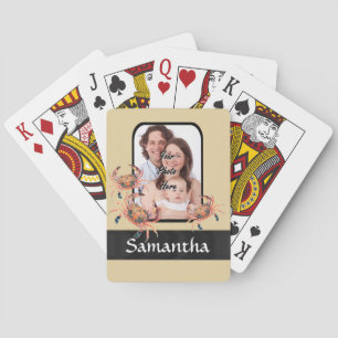 Personalised crab playing cards