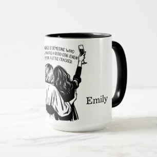 Personalised Cracked Friends Mug