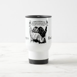 Personalised Cracked Friends Travel Mug