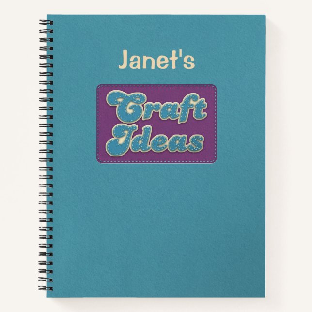 Personalised Craft Ideas Notebook (Front)