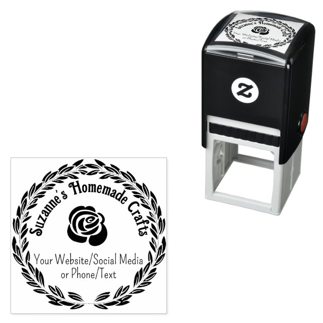 Personalised Craft Maker Artist Artisan Self-inking Stamp (In Situ)