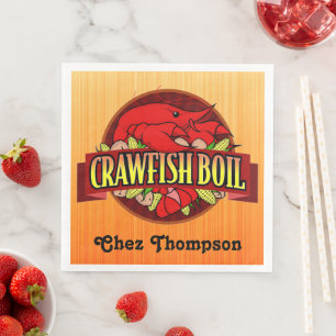 Personalised Crawfish Boil Napkin