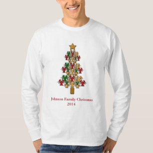 Personalised Crawfish / Lobster Christmas Tree T-Shirt