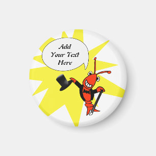 Personalised Crawfish/Lobster Tuxedo Magnet