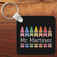 Personalised Crayon Teacher Name Cute Back School