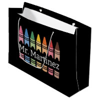 Personalised Crayon Teacher Name Cute Back School